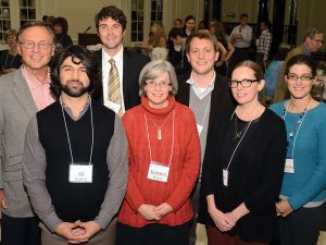 Harold Glass, far left, funded 10 Summer Research Fellowships in 2013 and is pictured with some recipients of his fellowships.