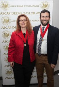 UNC-Chapel Hill’s Will Robin and Annegret Fauser were honorees at the 46th annual ASCAP Foundation Deems Taylor/ Virgil Thomson Awards ceremony.