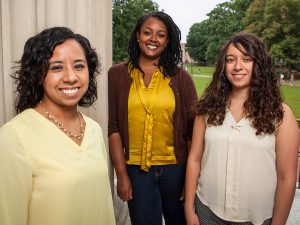 Maria Duran, Leslie Adams and Jennifer Rangel are all first-generation graduate students at UNC-Chapel Hill.